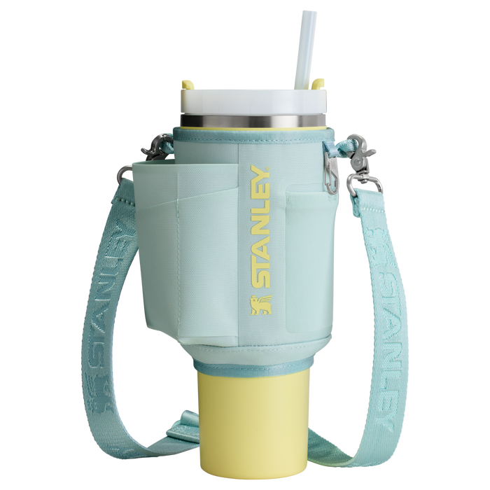 Stanley Carry-All 40 oz Quencher with Detachable Crossbody Straps  in mist blue