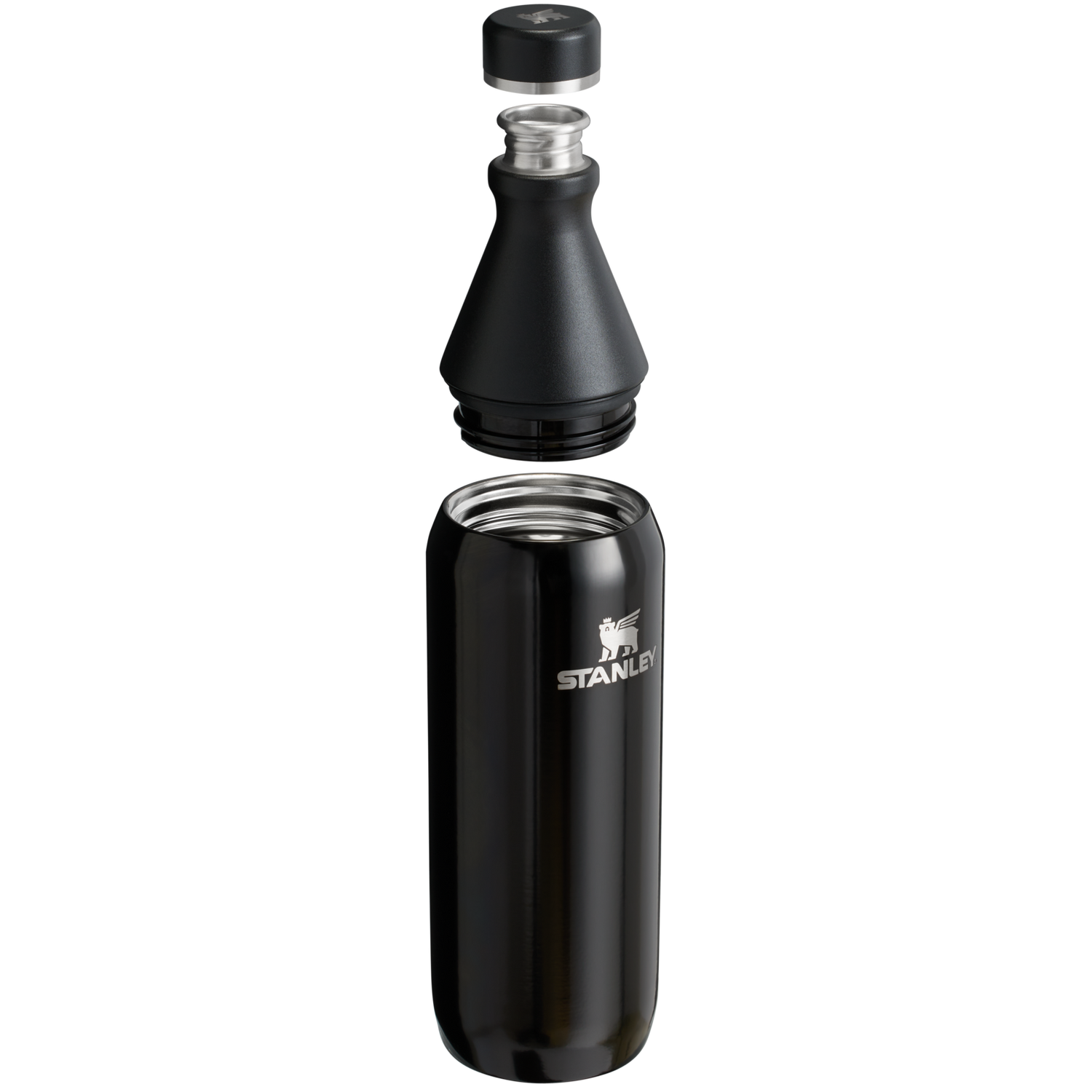 Stanley 1913 All Day Slim Bottle 20 OZ in Black Gloss | View 2