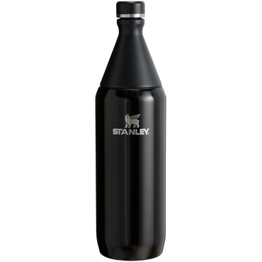 Stanley Leak Proof 34 OZ All Day Slim Bottle  with removable collar in Black Gloss