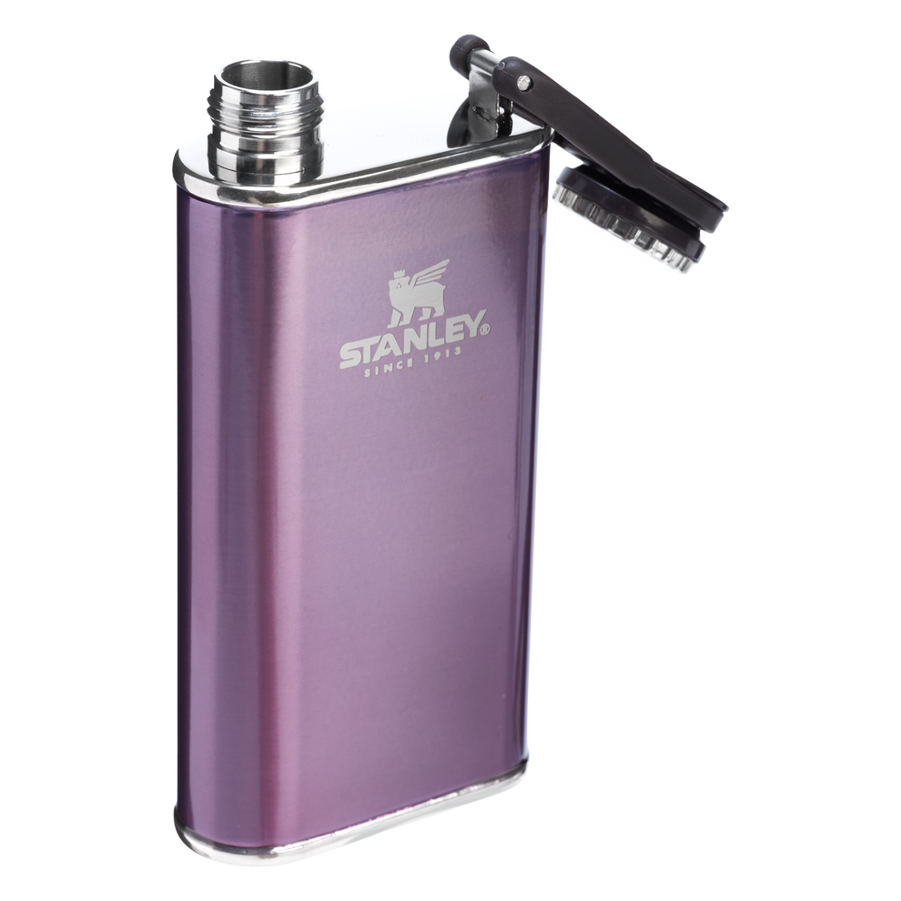 Stanley Easy Fill Wide Mouth Hip Flask 8 Oz In Wisteria Shine Purple