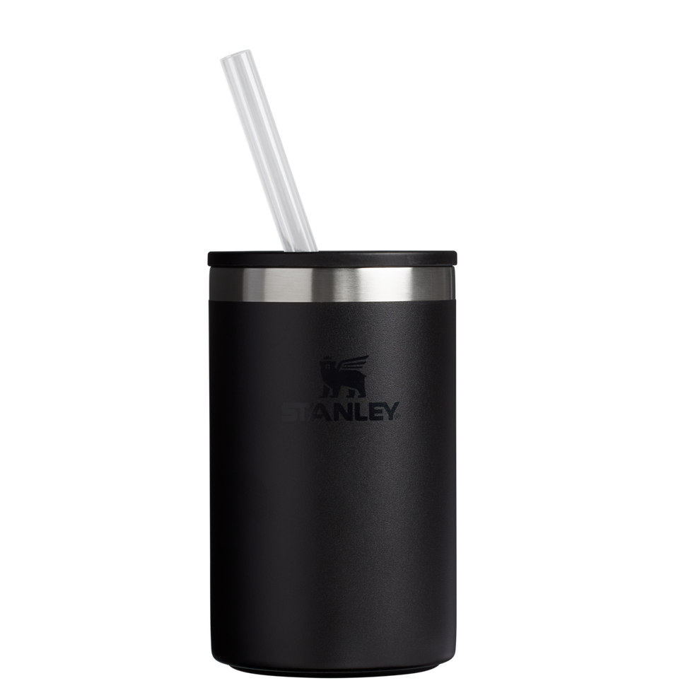 Stanley Everyday Can Cooler cup 10 oz with straw in Black 2.0