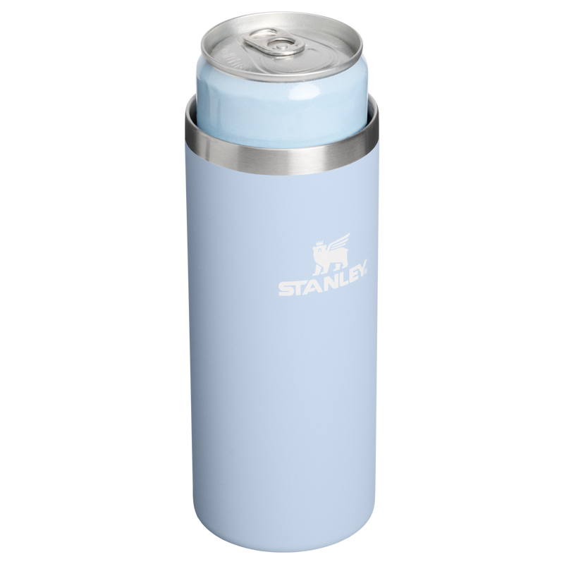 Stanley 1913 The Everyday Slim Can Cooler Cup 10 OZ in Blue Dream Stone | Open View