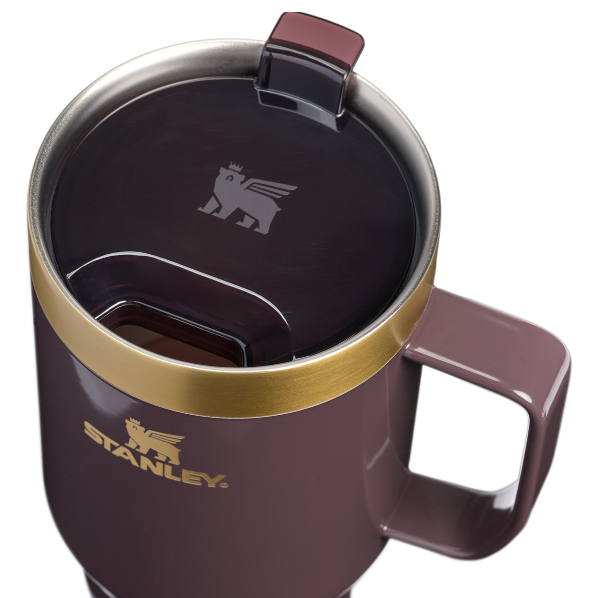 Stanley 1913 The Everyday Suburban Mug 24 OZ in Fig Gloss | Lid Detailed View