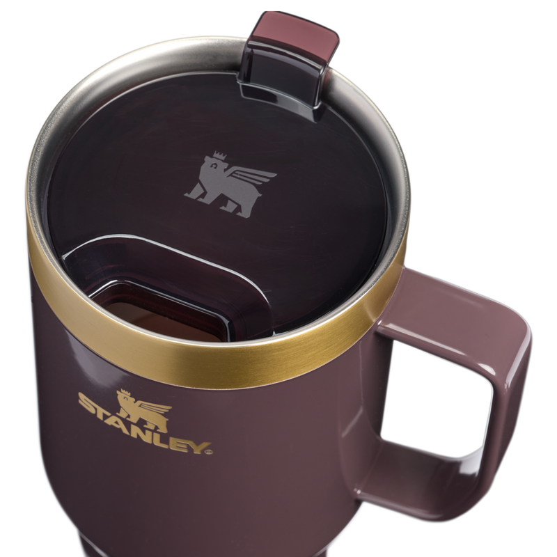 Stanley 1913 The Everyday Suburban Mug 24 OZ in Fig Gloss | Lid Detailed View