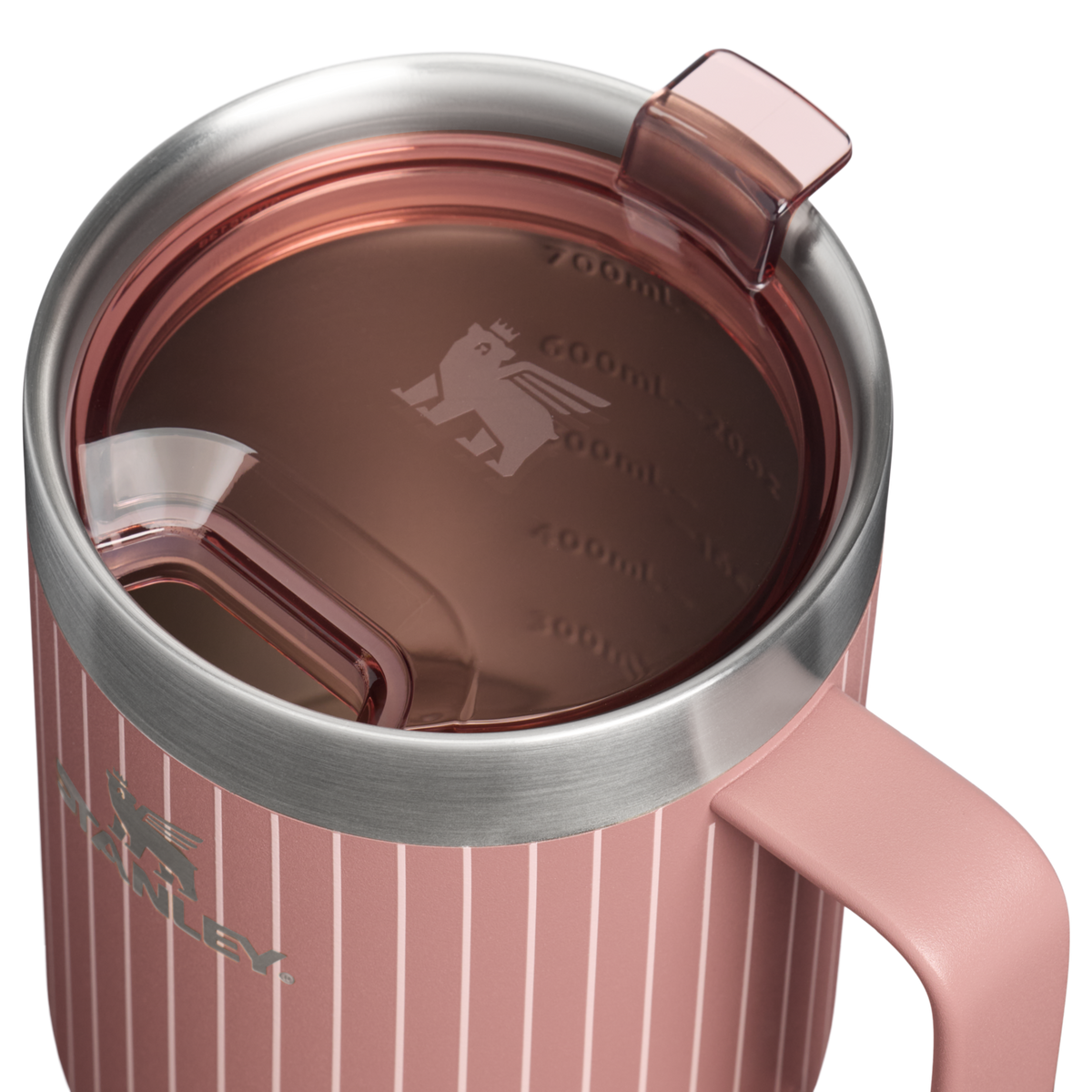 Stanley 1913 The Everyday Suburban Mug 24 OZ in Moab Pinstripe | Lid Detailed View