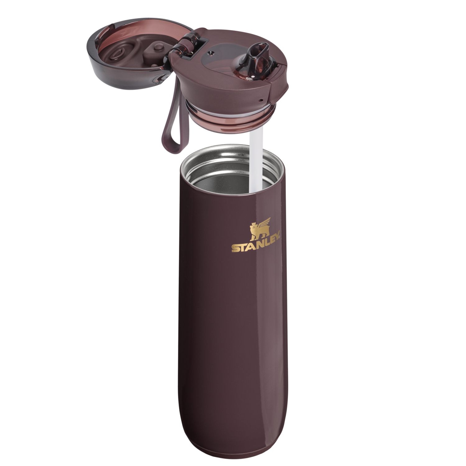 Stanley 1913 The Flowstate™ Spring Water Bottle 20 OZ in Fig Gloss | Cross Section View