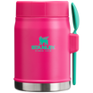 Stanley Heritage Vacuum Food Jar With Spork 14OZ In Passion Pink