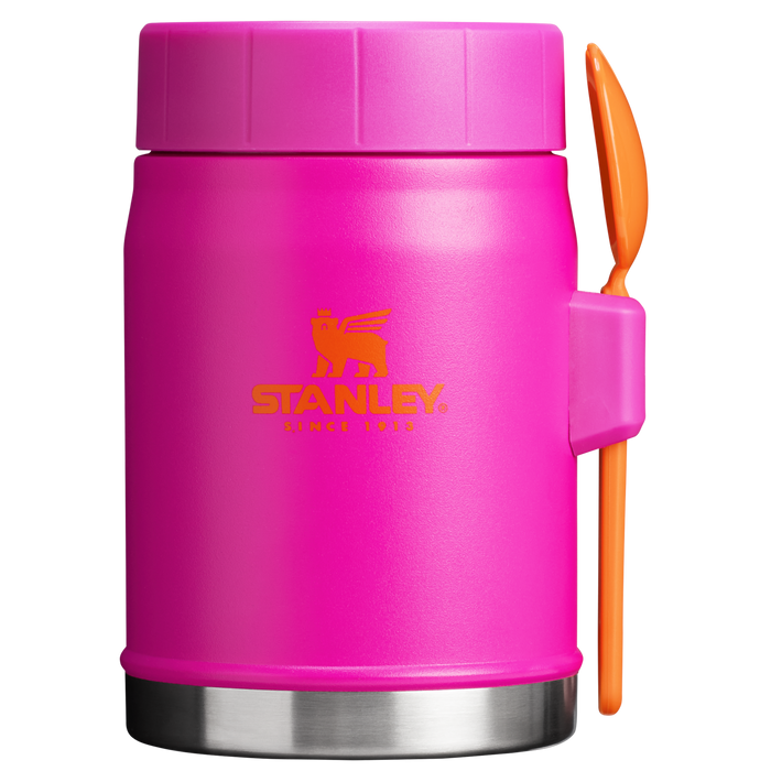 Stanley Heritage Vacuum Food Jar With Spork 14OZ In Vivid Violet