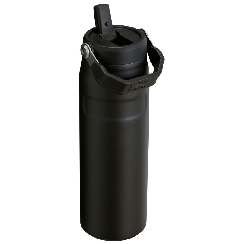Stanley 1913 The IceFlow™ Bottle with Flip Straw Lid 24 OZ in Black 2.0 | Back View