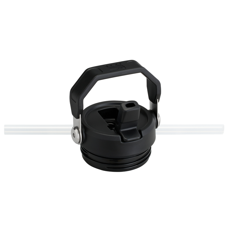 Stanley 1913 The IceFlow™ Bottle with Flip Straw Lid 24 OZ in Black 2.0 | Lid Detailed View