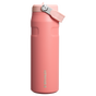 Stanley 24 OZ  IceFlow Aerolight Water Bottle With Flip Straw In Terracotta Red