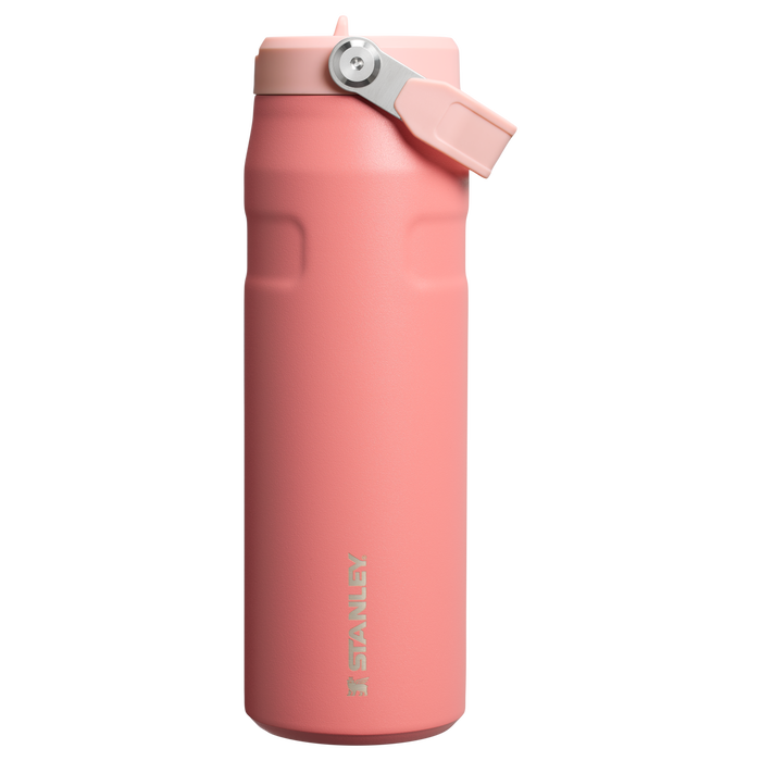 Stanley 24 OZ  IceFlow Aerolight Water Bottle With Flip Straw In Terracotta Red