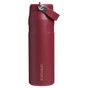 Stanley IceFlow Aerolight Bottle With Flip Straw 24 OZ In Gilded Pomegranate Red