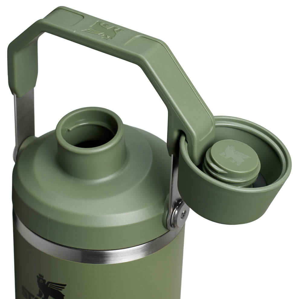 Stanley 40 OZ Ice Flow Fast Flow Insulated Tumbler In Dried Pine Green