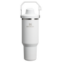 Stanley 40 OZ Ice Flow Fast Flow Insulated Tumbler In Frost White