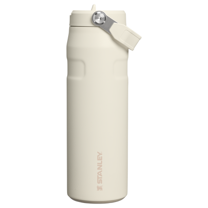 Stanley 1913 The IceFlow™ Bottle with Flip Straw Lid 24 OZ in Cream | Front View