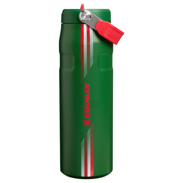 Stanley 1913 The Country Collection IceFlow™ Aerolight Flip Straw Bottle 24 OZ in Team Dark Green Red