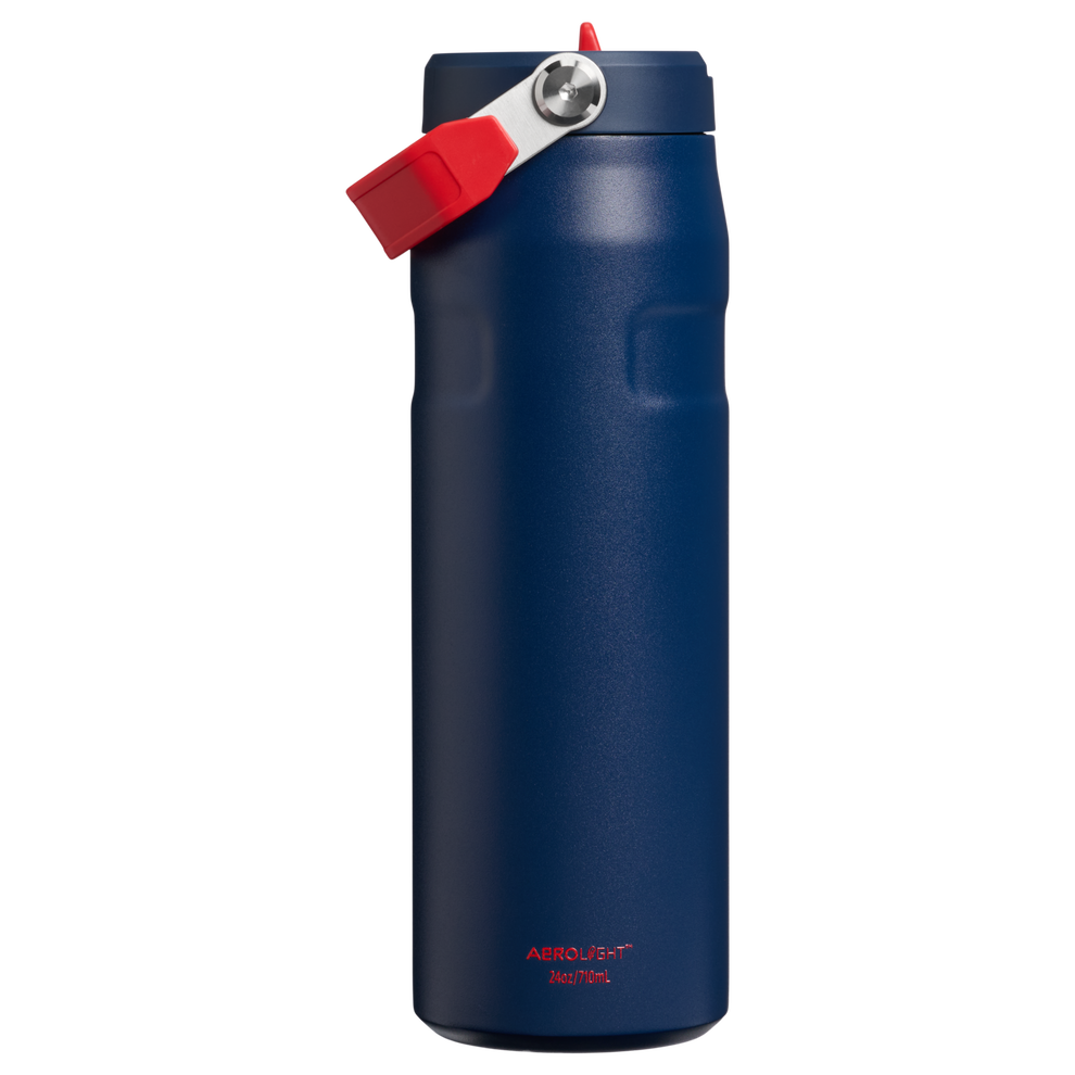 Stanley 1913 The Country Collection IceFlow™ Aerolight Flip Straw Bottle 24 OZ in Team Navy Red