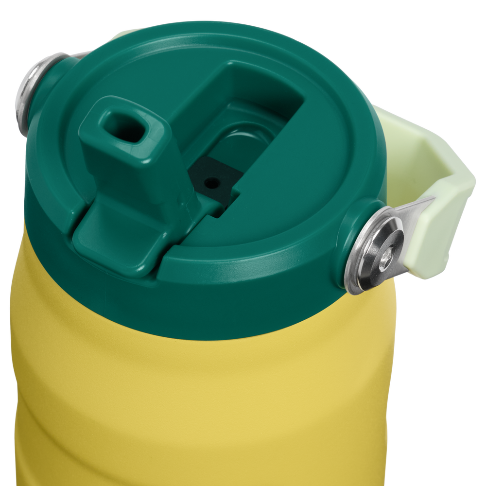 Stanley 1913 The IceFlow™ Bottle Flip Straw 2.0 24 OZ - Stanley Create in Daffodil Emerald | Lid Detailed View