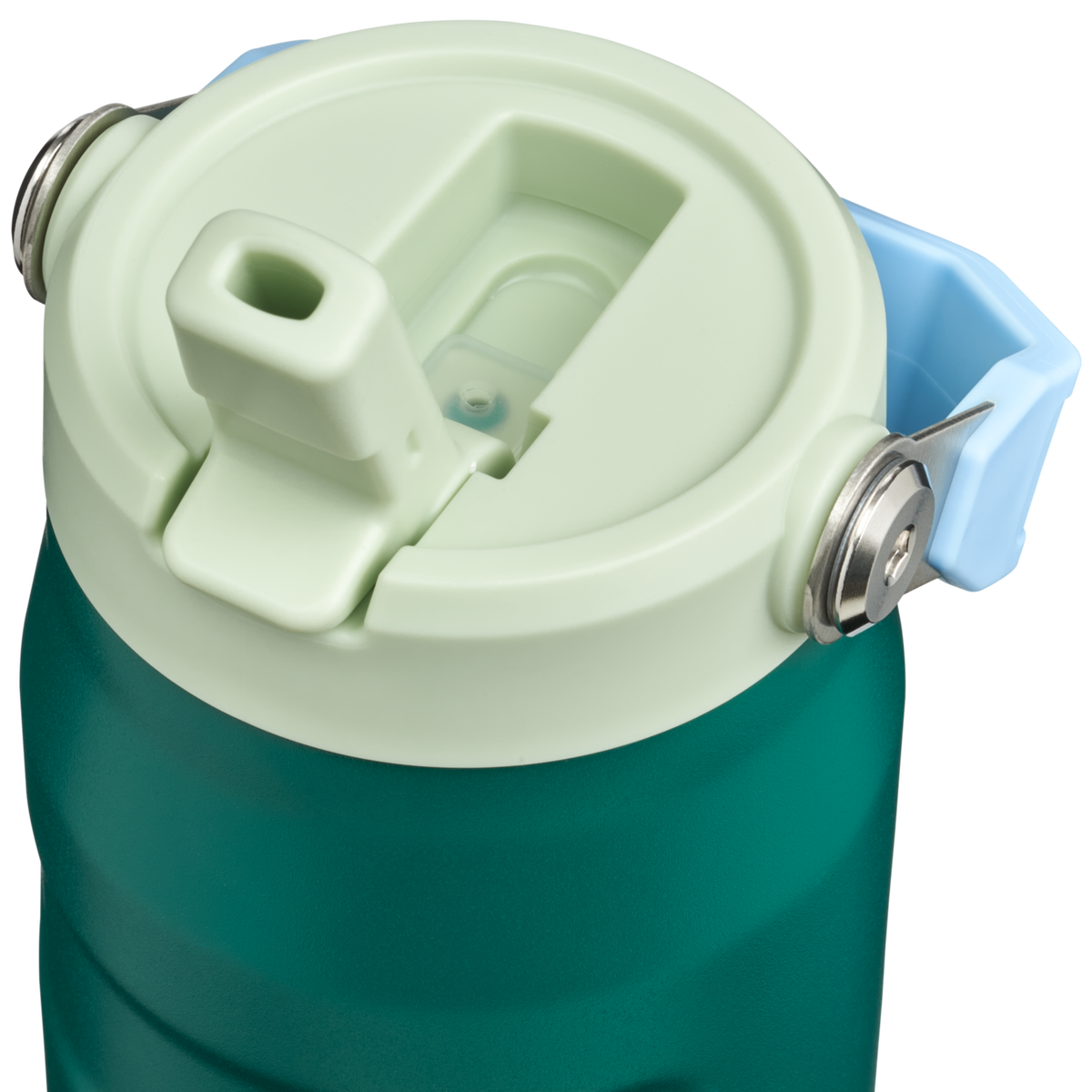Stanley 1913 The IceFlow™ Bottle Flip Straw 2.0 24 OZ in Emerald Honeydew | Lid Detailed View
