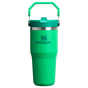 Stanley 14 OZ Ice Flow Flip Straw Insulated Tumbler In Meadow Green
