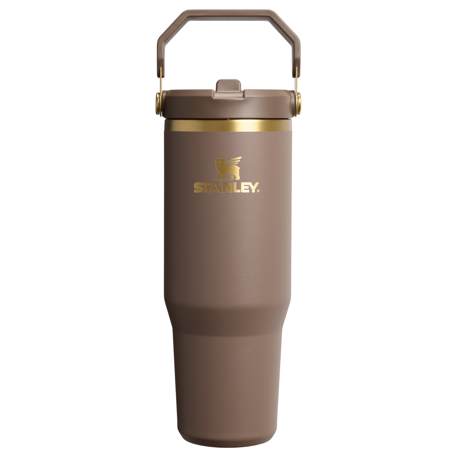 Stanley IceFlow flip straw tumbler in espresso brown