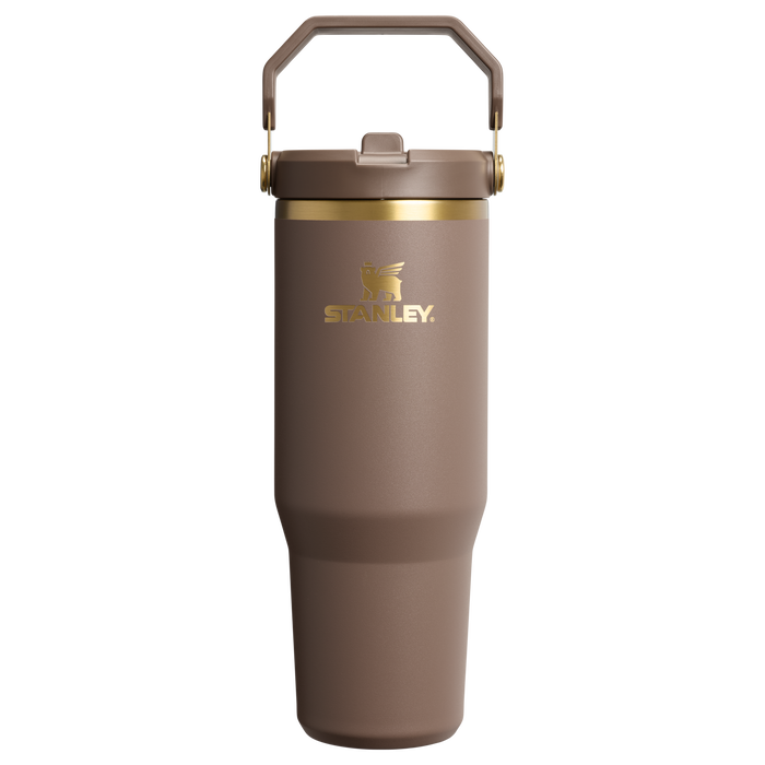 Stanley IceFlow flip straw tumbler in espresso brown