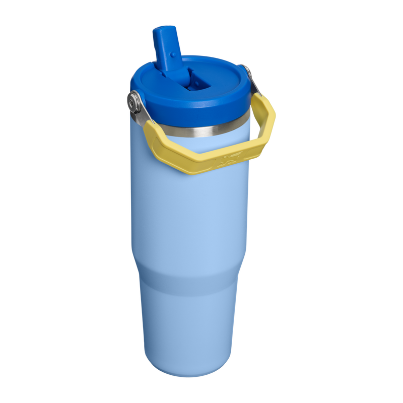 Stanley 1913 The IceFlow™ Flip Straw Tumbler 30 OZ in Cornflower Admiral Blue | Back View