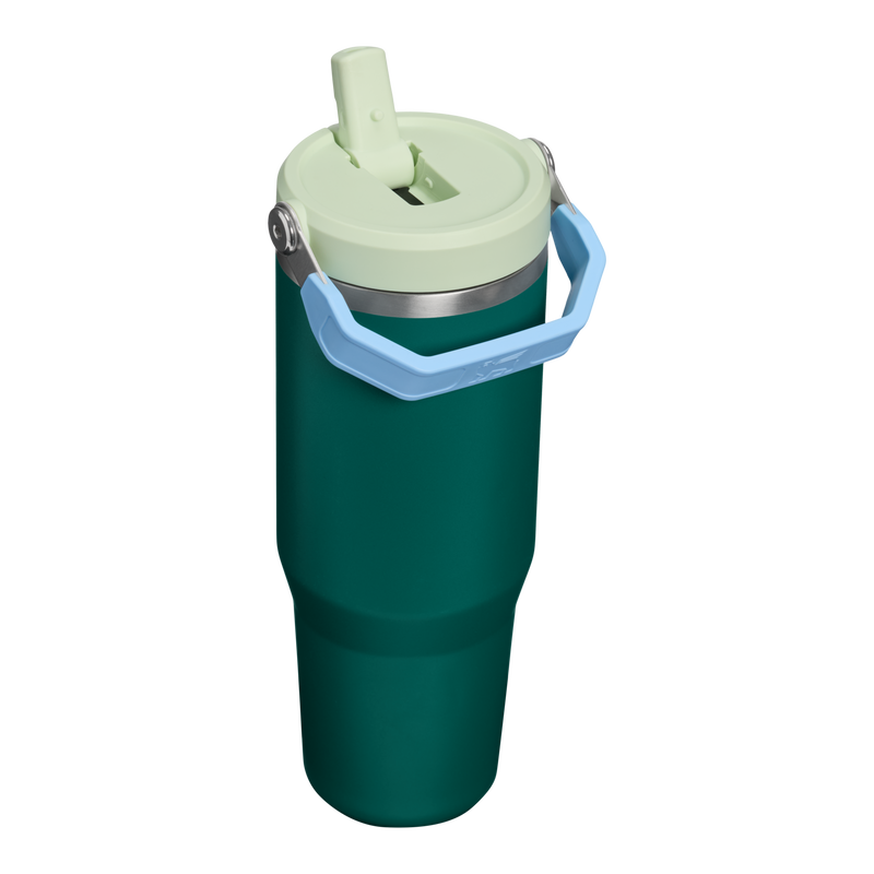 Stanley 1913 The IceFlow™ Flip Straw Tumbler 30 OZ in Emerald Honeydew | Back View