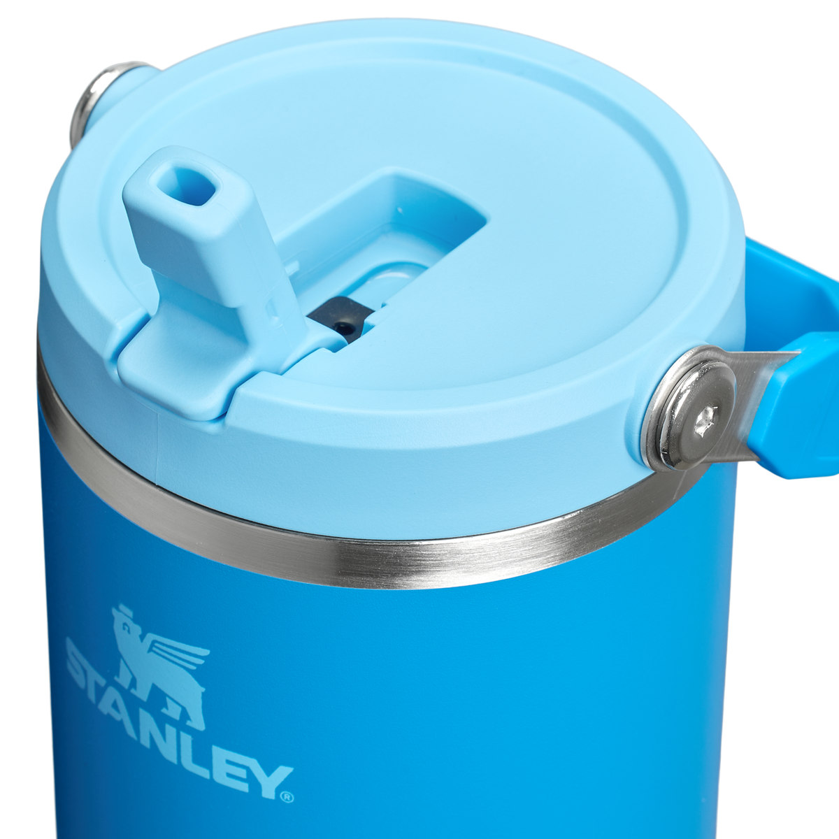 Stanley 40 OZ Ice Flow Flip Straw Insulated Tumbler In Azure Blue2
