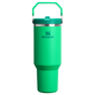Stanley 40 OZ Ice Flow Flip Straw Insulated Tumbler In Meadow Green