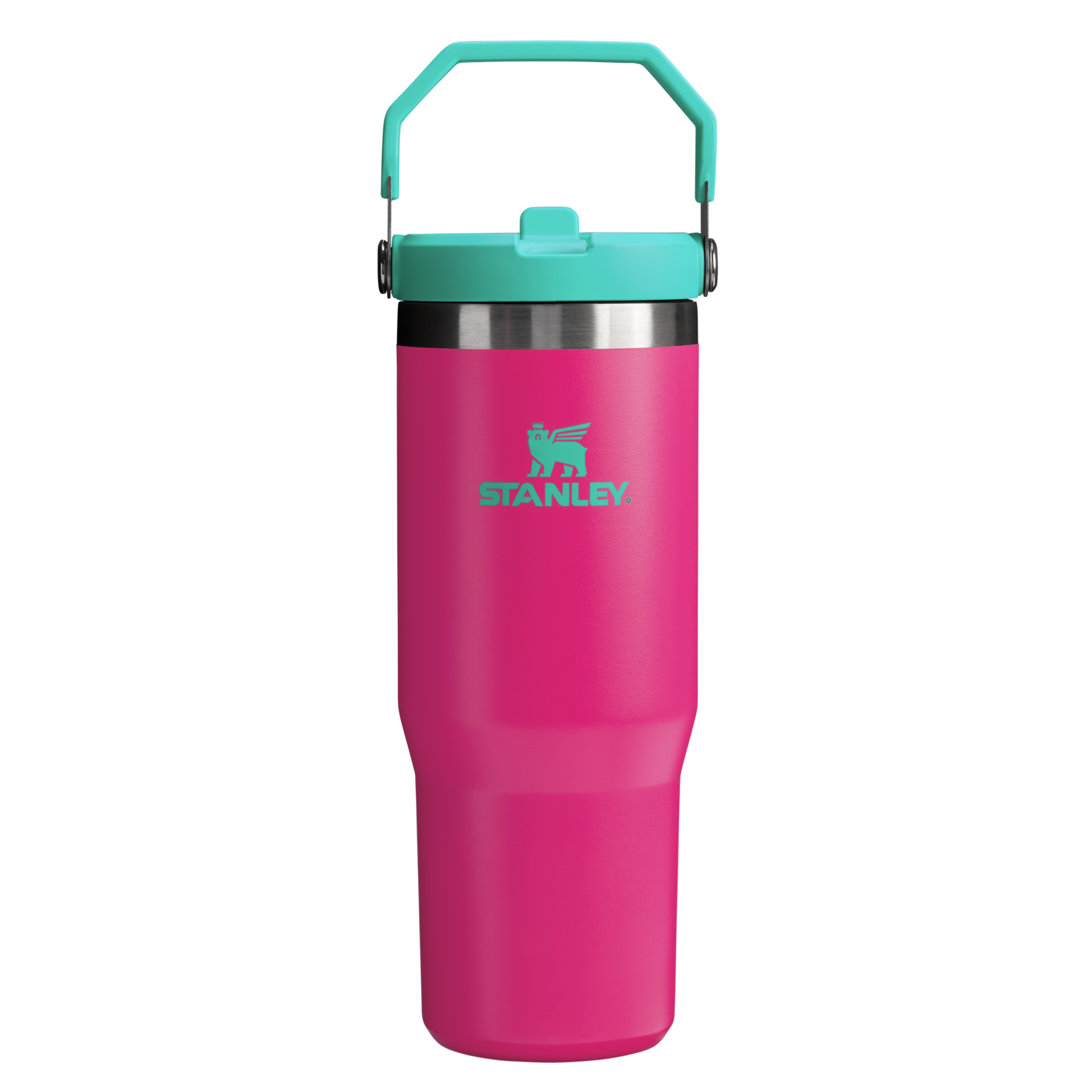 Stanley IceFlow Flip Straw Insulated Tumbler 30OZ In Passion Pink