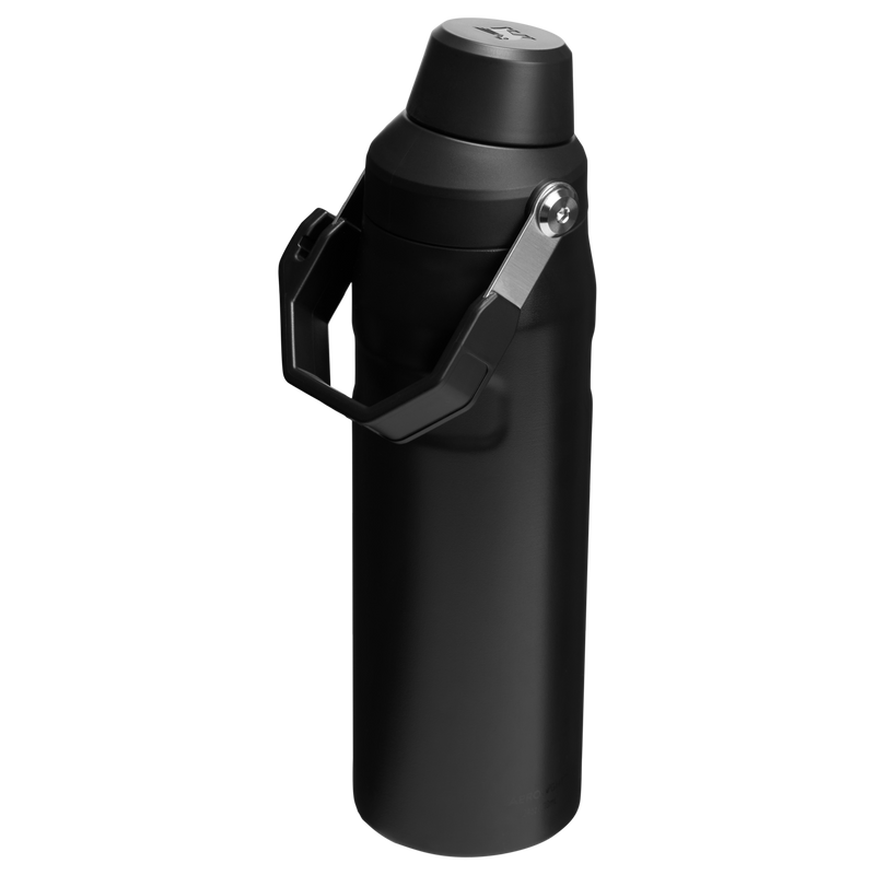 Stanley 1913 IceFlow™ Bottle with Fast Flow Lid 24 OZ in Black 2.0 | Back View