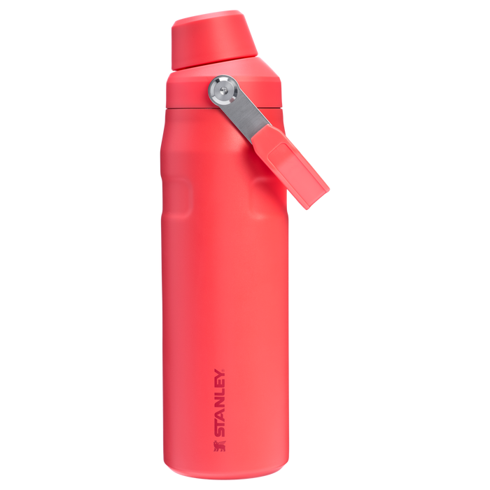 Stanley 24 OZ IceFlow Aerolight Stainless SteelWater Bottle In Hot Coral Red