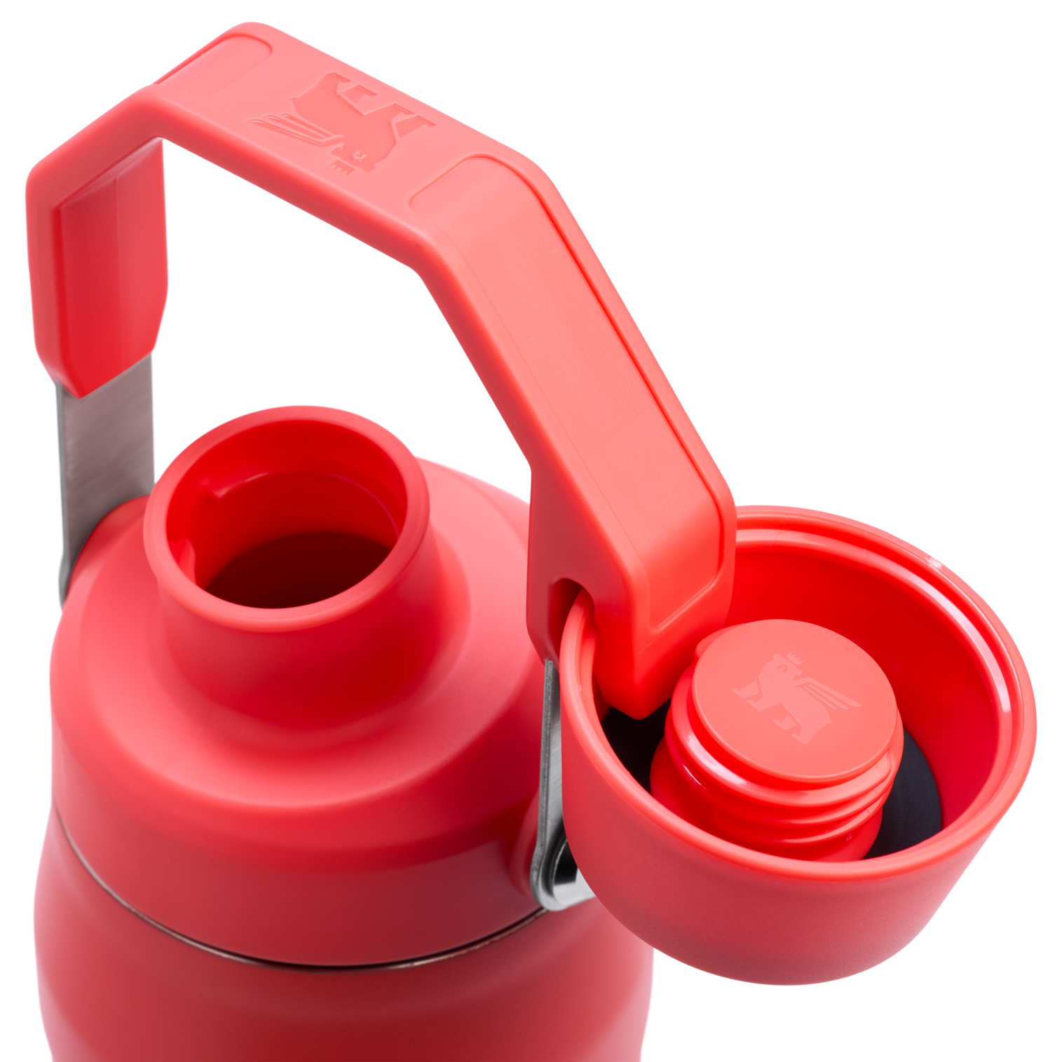 Stanley 24 OZ IceFlow Aerolight Stainless SteelWater Bottle In Hot Coral Red