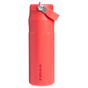 Stanley 24 oz IceFlow Aerolight Water Bottle WIth A Flip Straw In Hot Coral Red