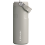 Stanley IceFlow Aerolight stainless steel water bottle in Ash with Flip Straw
