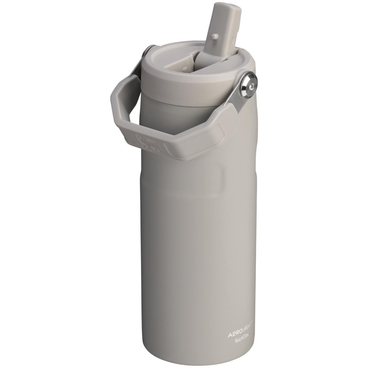 Stanley 1913 The IceFlow™ Bottle with Flip Straw Lid 16 OZ in Ash | Back View