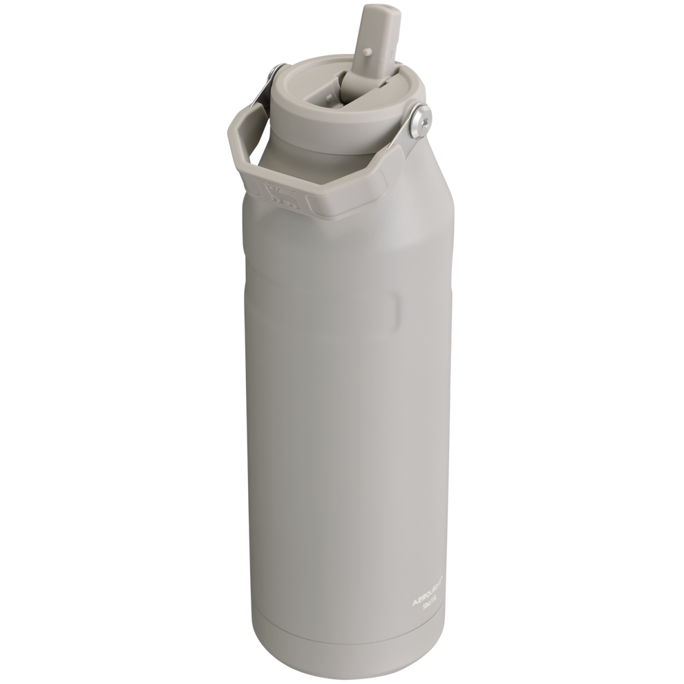 Stanley IceFlow Aerolight stainless steel water bottle in Ash with Flip Straw