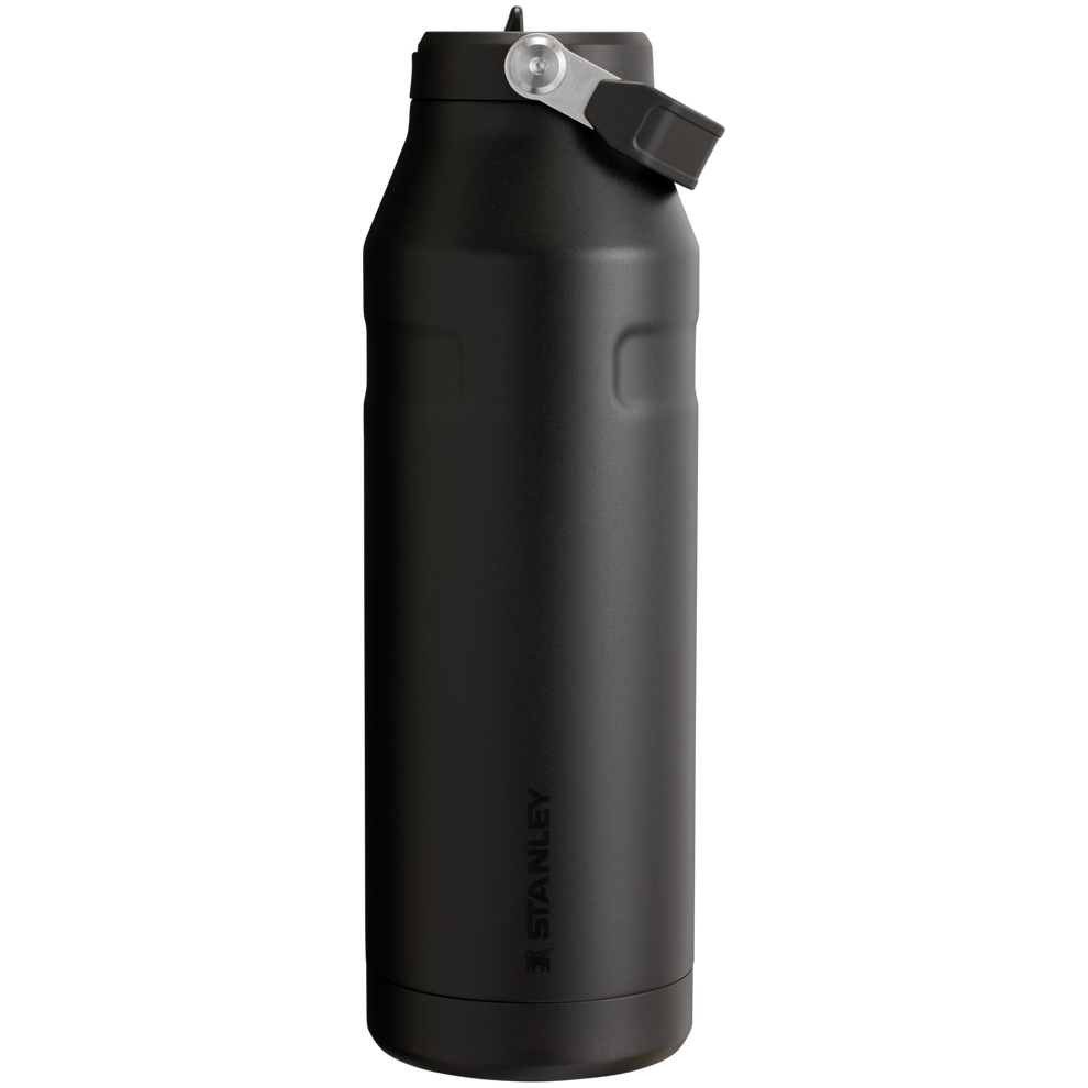 Stanley IceFlow Aerolight stainless steel water bottle in Black with Flip Straw