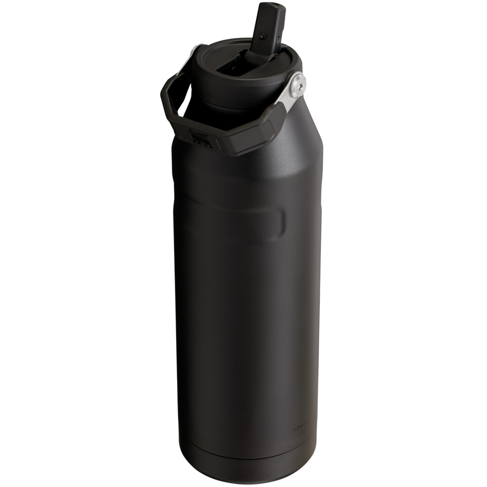Stanley IceFlow Aerolight stainless steel water bottle in Black with Flip Straw