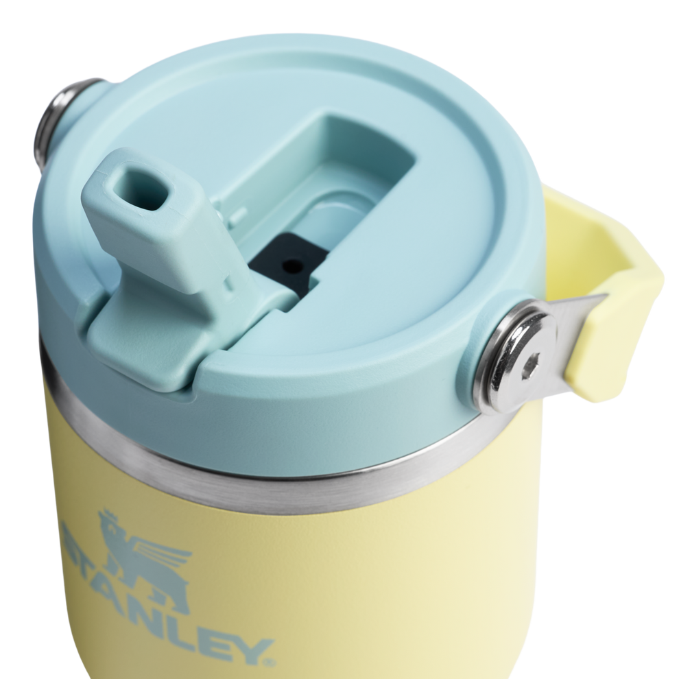 Stanley 14 OZ Ice Flow Flip Straw Insulated Tumbler In Pomelo Yellow