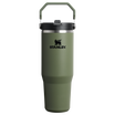 Stanley 30 OZ IceFlow Flip Straw Insulated Tumbler In Dried Pine Green