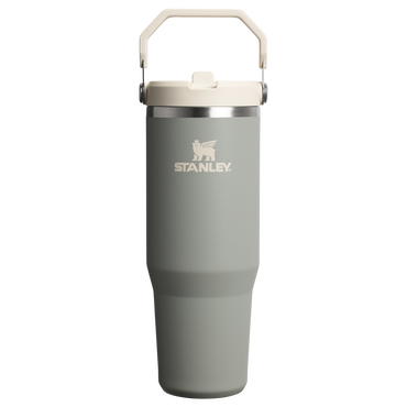 Stanley 30 OZ Ice Flow Flip Straw Insulated Tumbler In Sage Grey