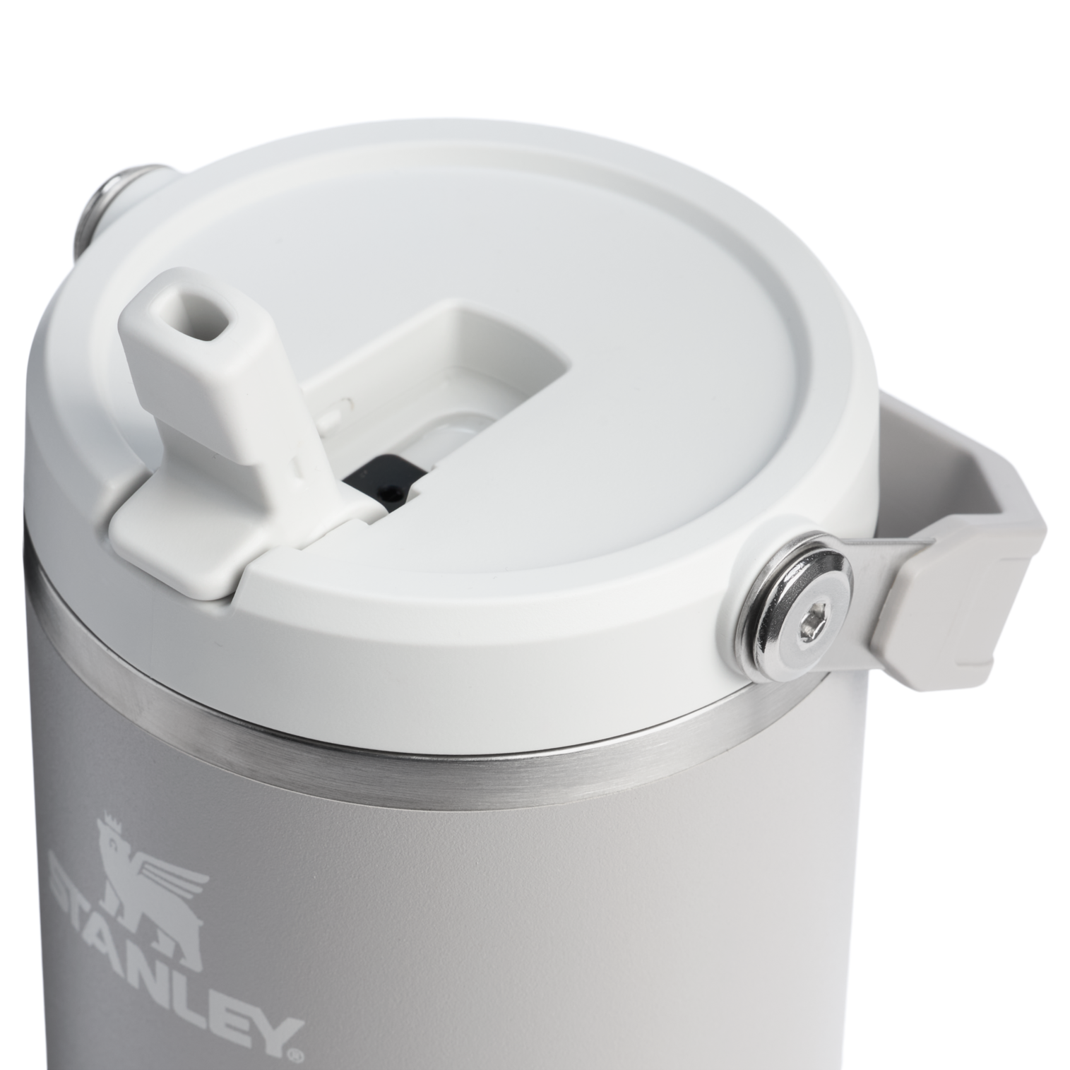 Stanley 40 OZ IceFlow Flip Straw Water Bottle In Ash Grey