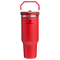 Stanley 40 OZ Ice Flow Flip Straw Insulated Tumbler In Chili Red