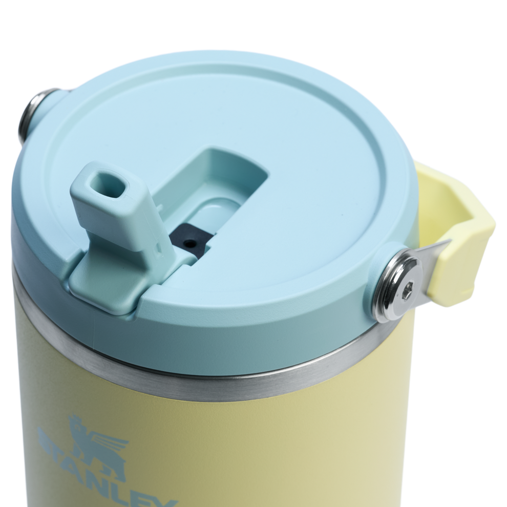 Stanley 40 OZ Ice Flow Flip Straw Insulated Tumbler In Pomelo Yellow