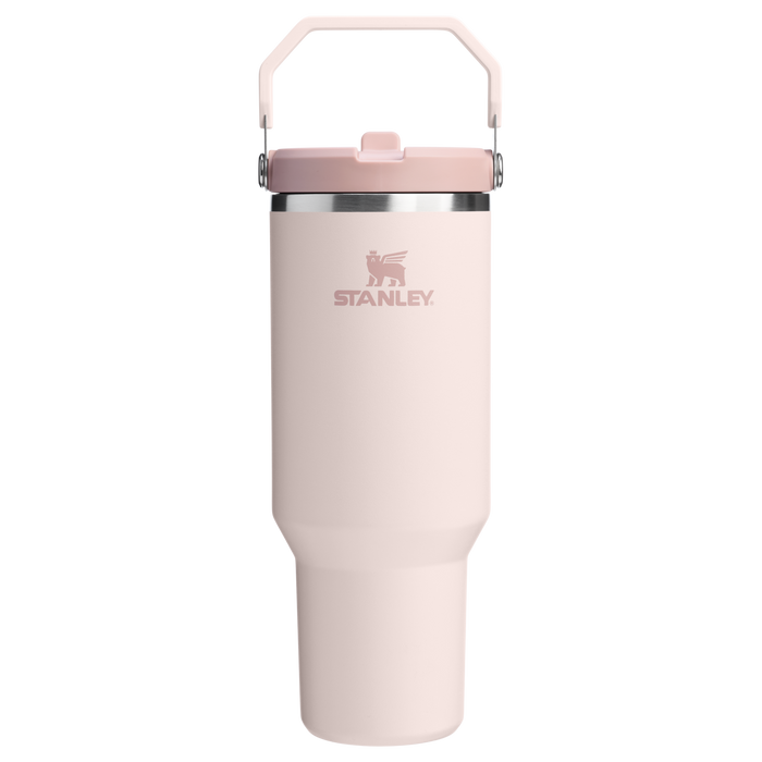 Stanley 40 OZ Ice Flow Flip Straw Insulated Tumbler In Rose Quartz Pink