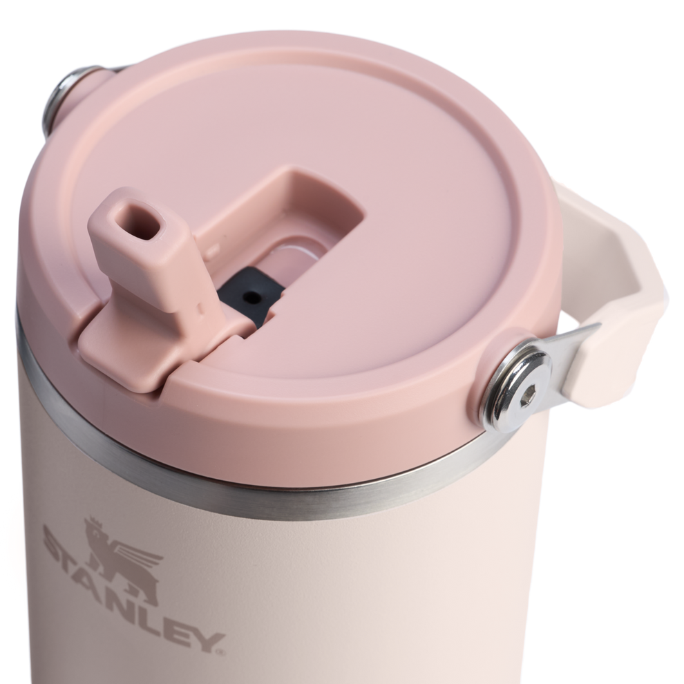 Stanley 40 OZ Ice Flow Flip Straw Insulated Tumbler In Rose Quartz Pink