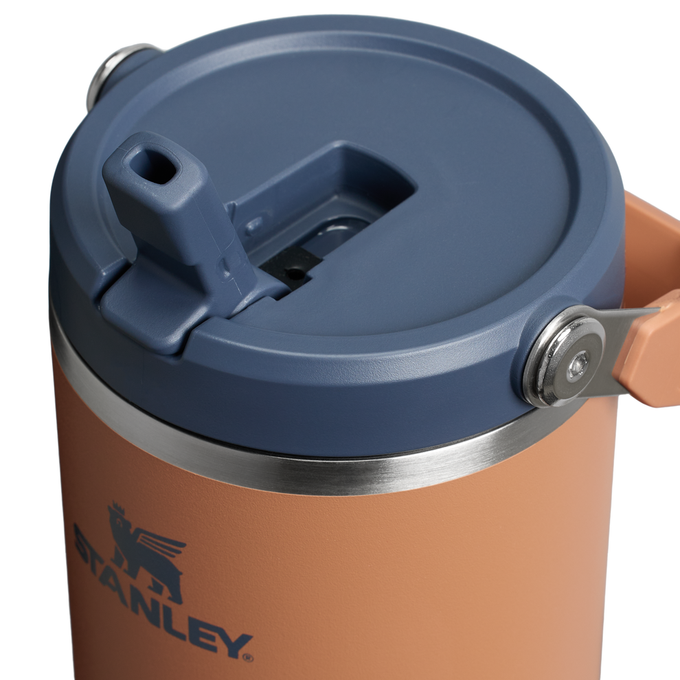 Stanley 40 OZ Ice Flow Flip Straw Insulated Tumbler In Toast Tan